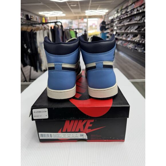 Air Jordan 1 Retro High OG Obsidian/University Blue 555088-140 2019 Size 11